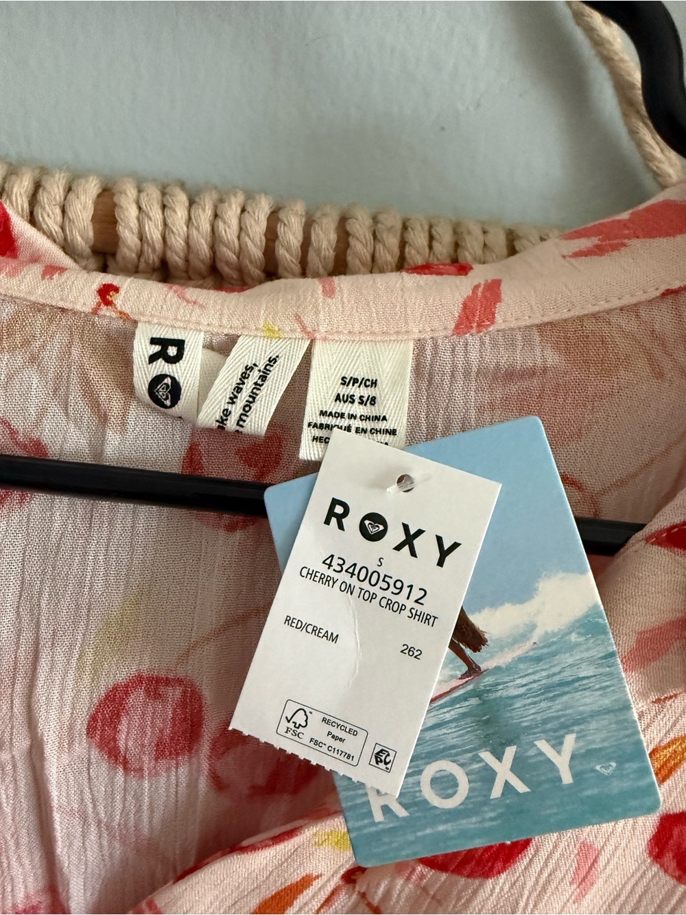 Roxy Cherry-Print Short/Top Set - Picture 4 of 6